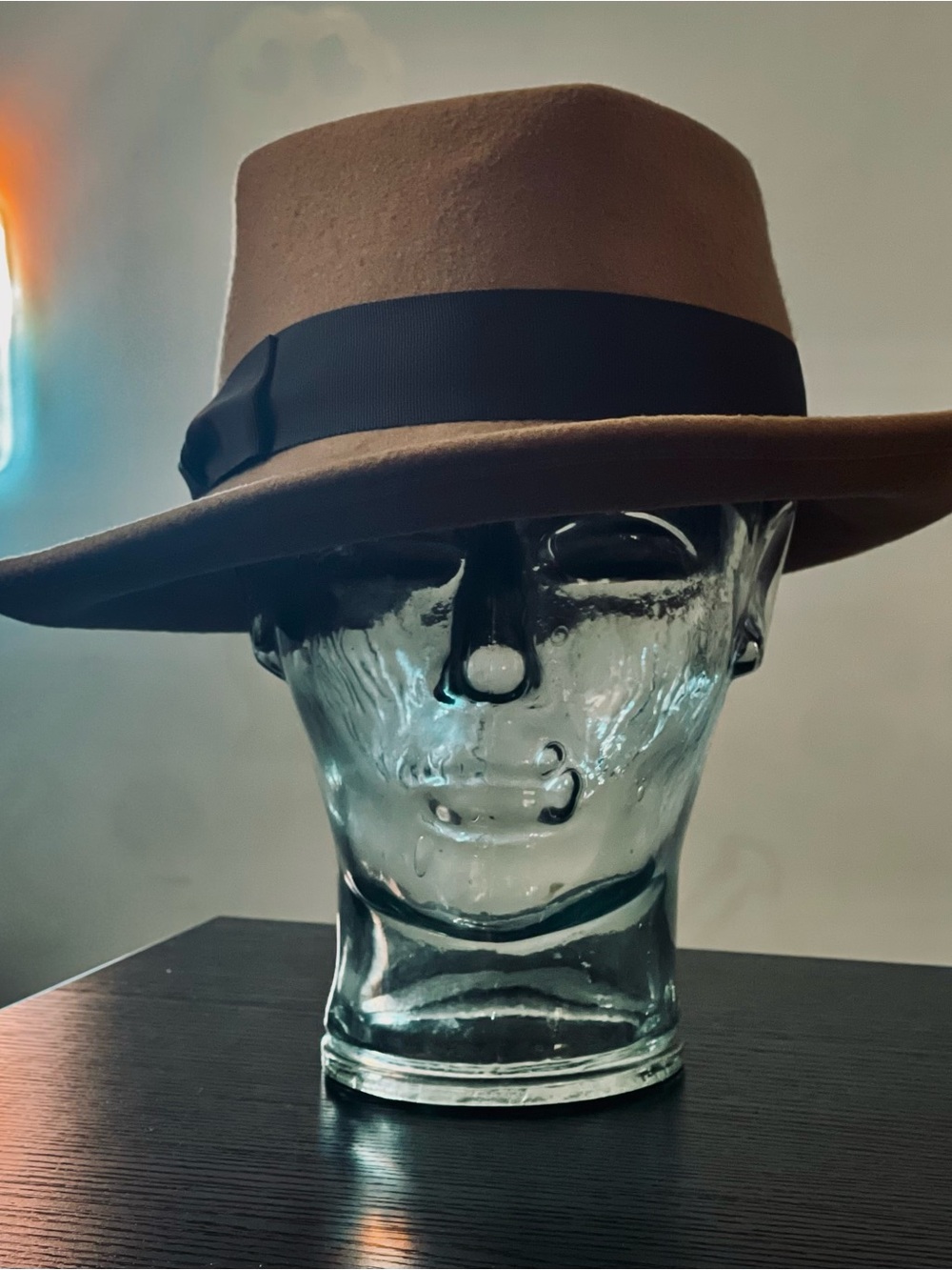 Classic Bonwit Teller Tan Fedora Hat